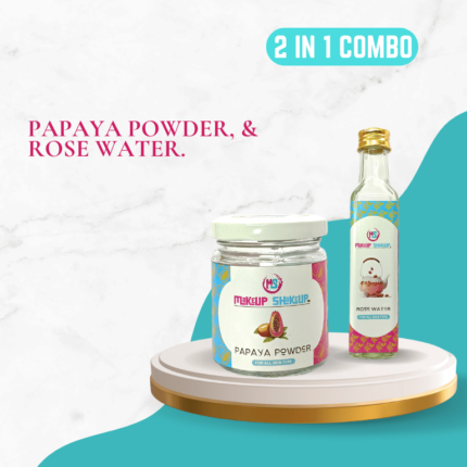 2 IN 1 COMBO PACK - PAPAYA POWDER, ROSE WATER.